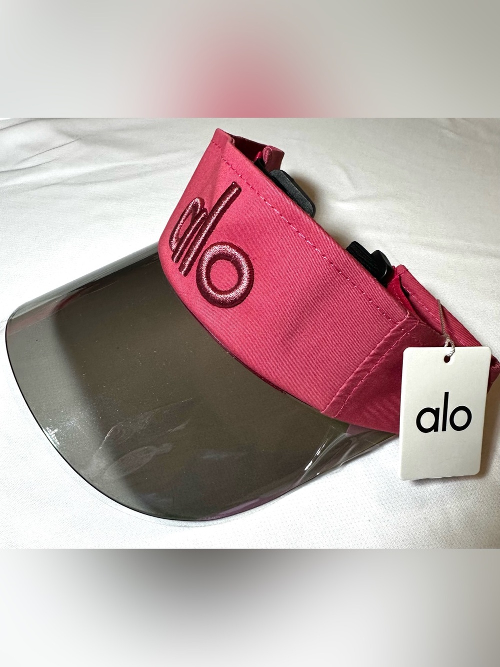 ALO Yoga Rose Pink Visor with Tinted Shield